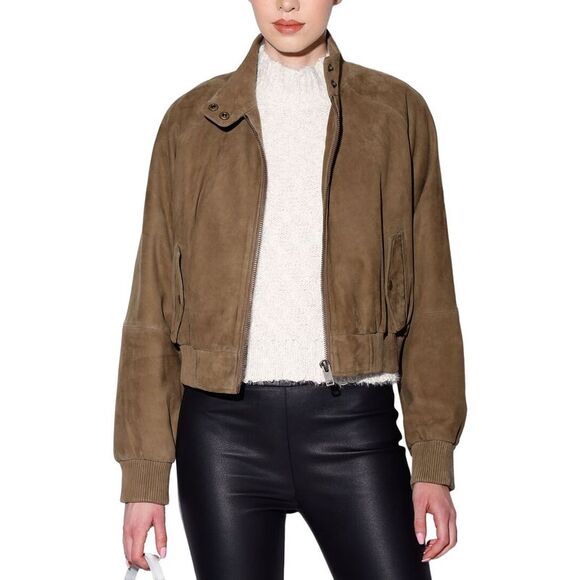 Walter Baker Jackets & Blazers - Walter Baker Womens Bowie Suede Jacket, Green